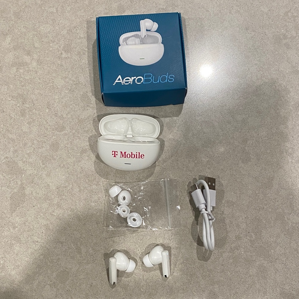 White Earbud Headphones